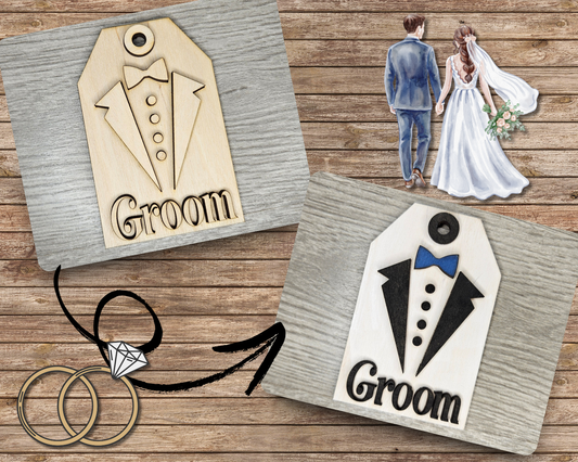 Groom Tag | #4024