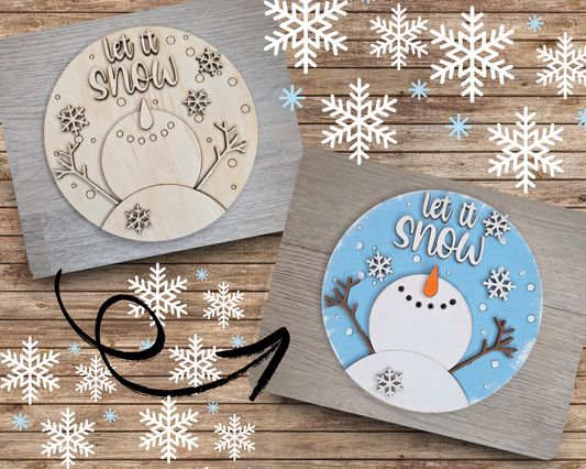 Let it Snow Snowman | #3502