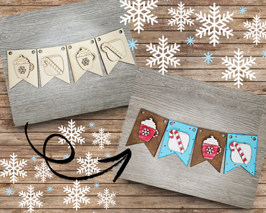 Hot Cocoa Bunting | #4424