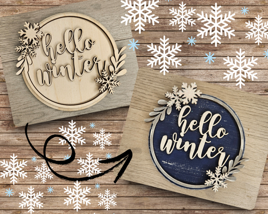 Hello Winter Snowflake | #4686