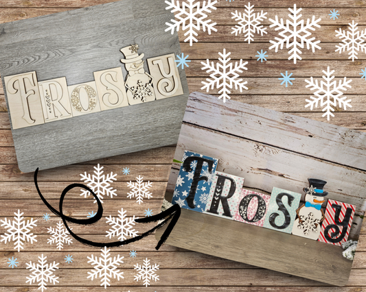 Frosty Word Block | #2408