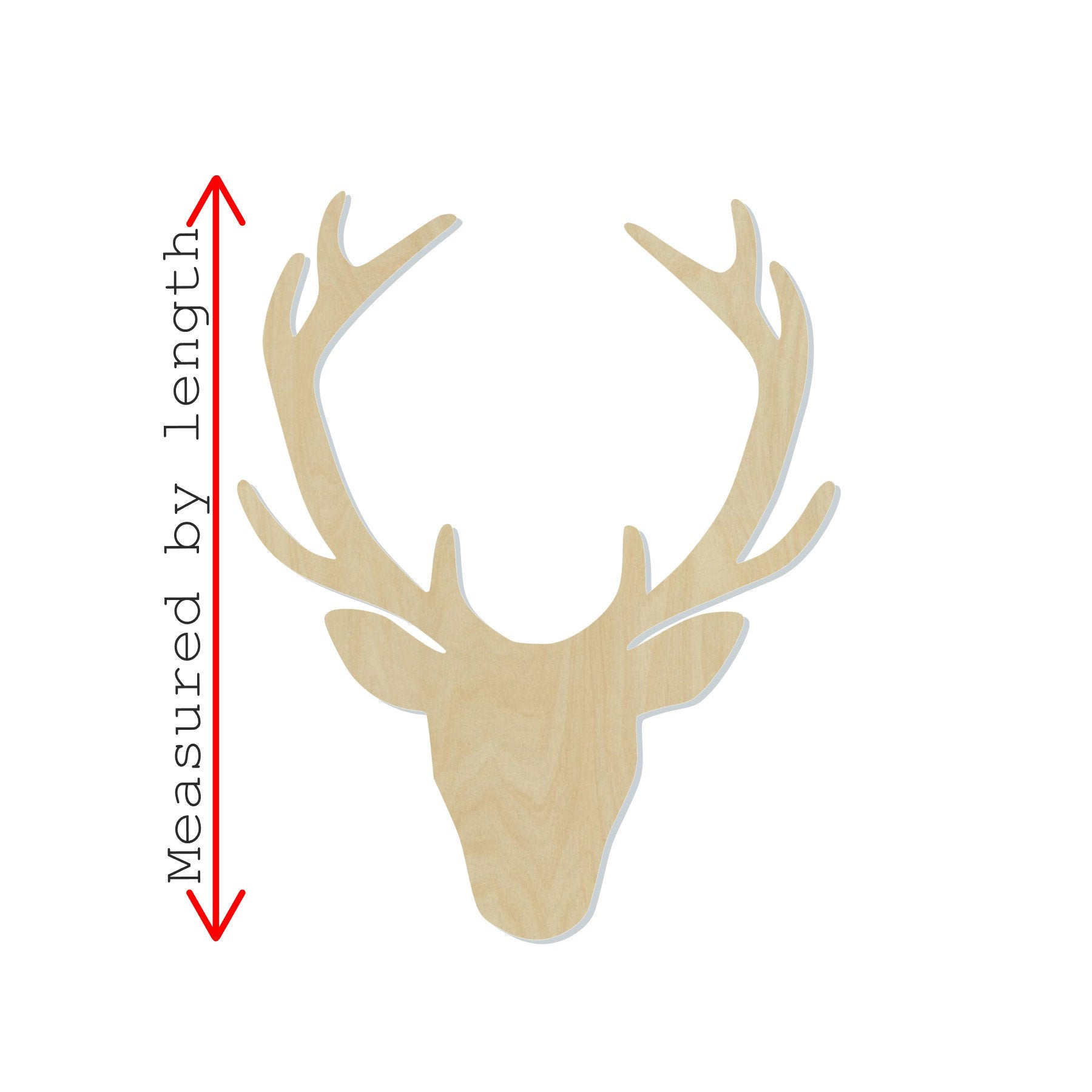 Deer Head blank deer cutout hunting season hunting #1089 - Multiple Sizes Available - Unfinished Wood Cutout Shapes