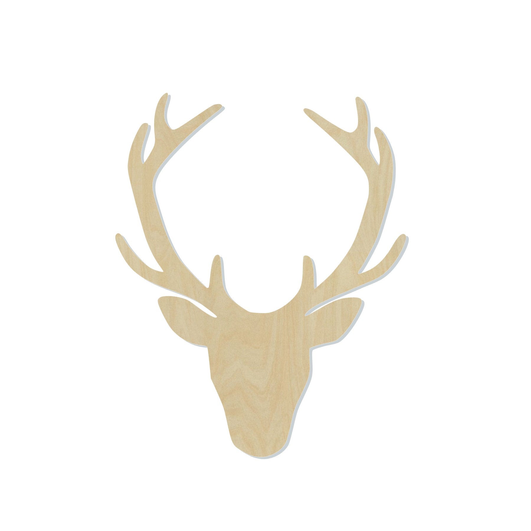Deer Head blank deer cutout hunting season hunting #1089 - Multiple Sizes Available - Unfinished Wood Cutout Shapes