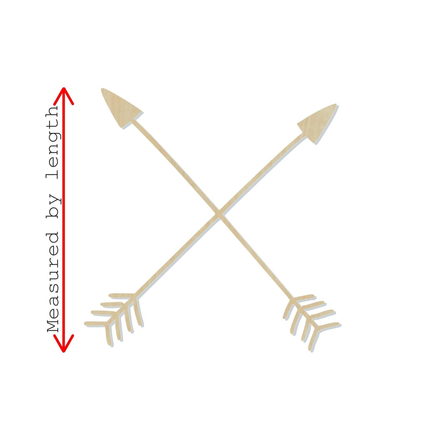 Skinny Arrow Cross Blank Tribe Love my Tribe #1108 - Multiple Sizes Available - Unfinished Wood Cutout Shapes