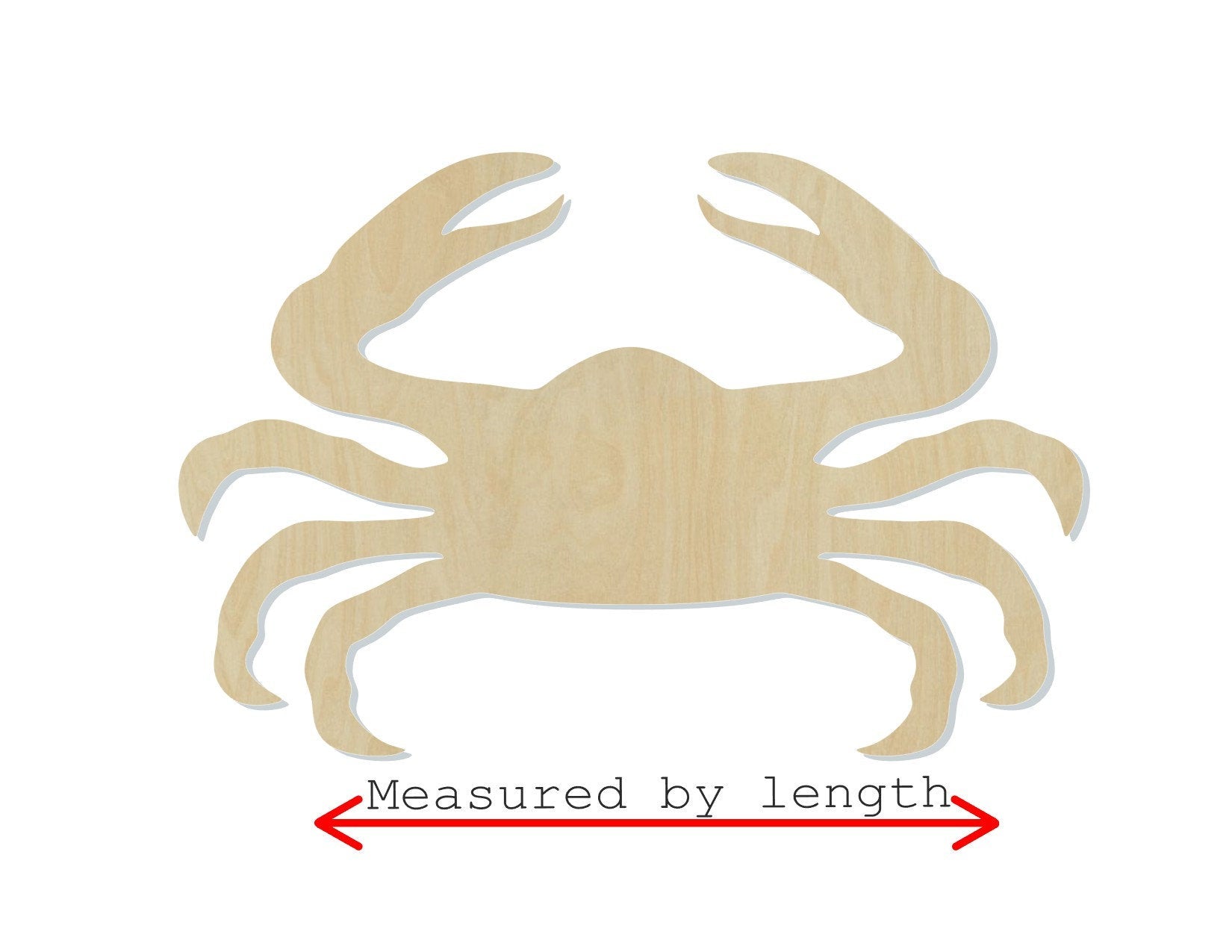 Crab cutout wood blank cutouts sea animals ocean beach DIY paint #1390 - Multiple Sizes Available - Unfinished Cutout Shapes