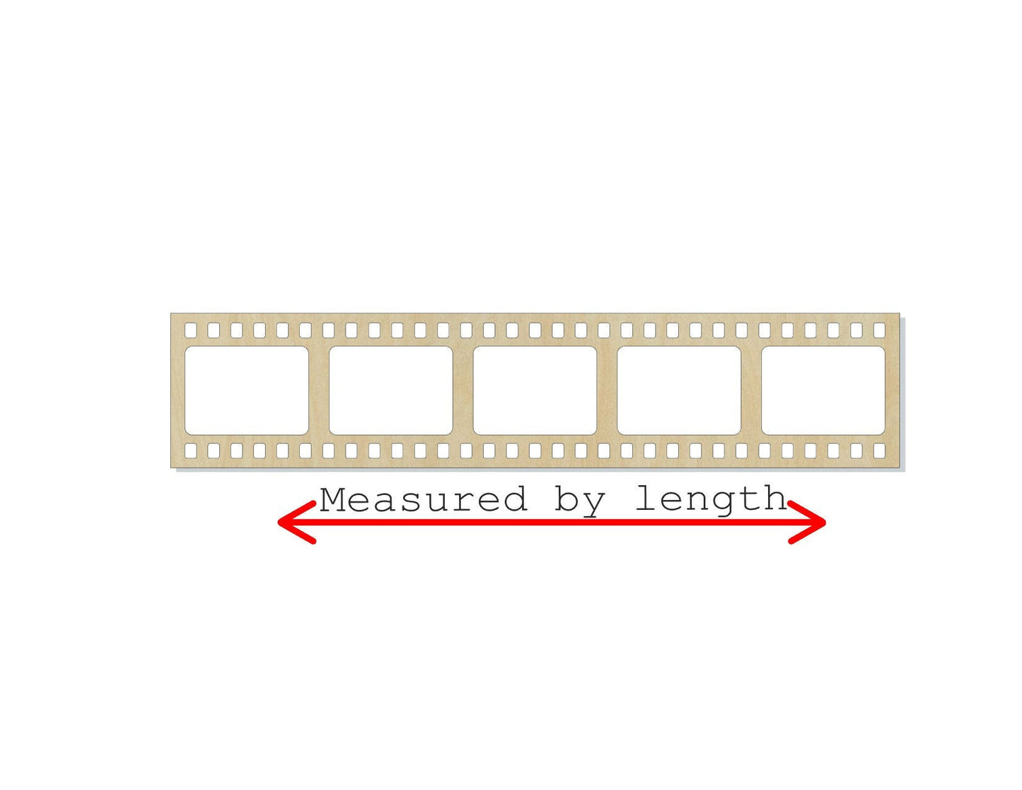 Film Reel Filmmaker video Movies DIY Paint kit Wood cutouts #1461 - Multiple Sizes Available - Unfinished wood Cutout Shapes