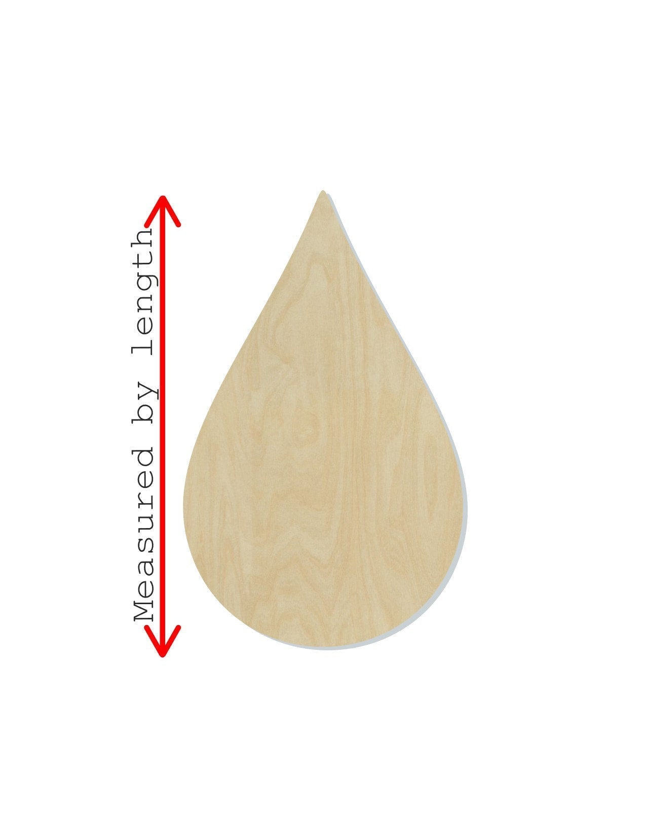 Rain Drop wood cutouts wood shapes Rain drops Raining Weather DIY paint kit #1676 - Multiple Sizes Available - Unfinished Wood Cutout Shapes