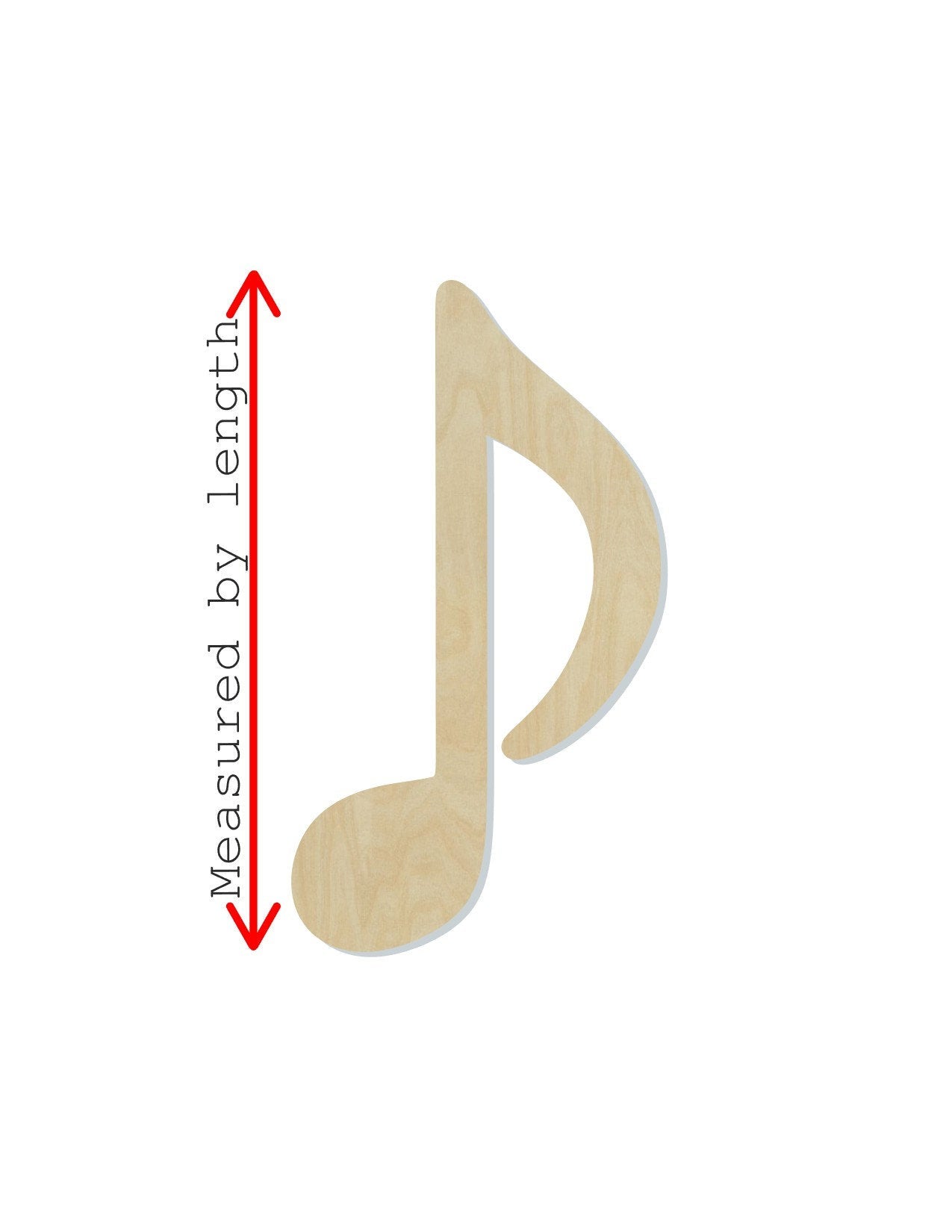 Music Note wood shape wood cutouts Music Class Notes DIY Paint kit #1771 - Multiple Sizes Available - Unfinished Wood Cutout Shapes