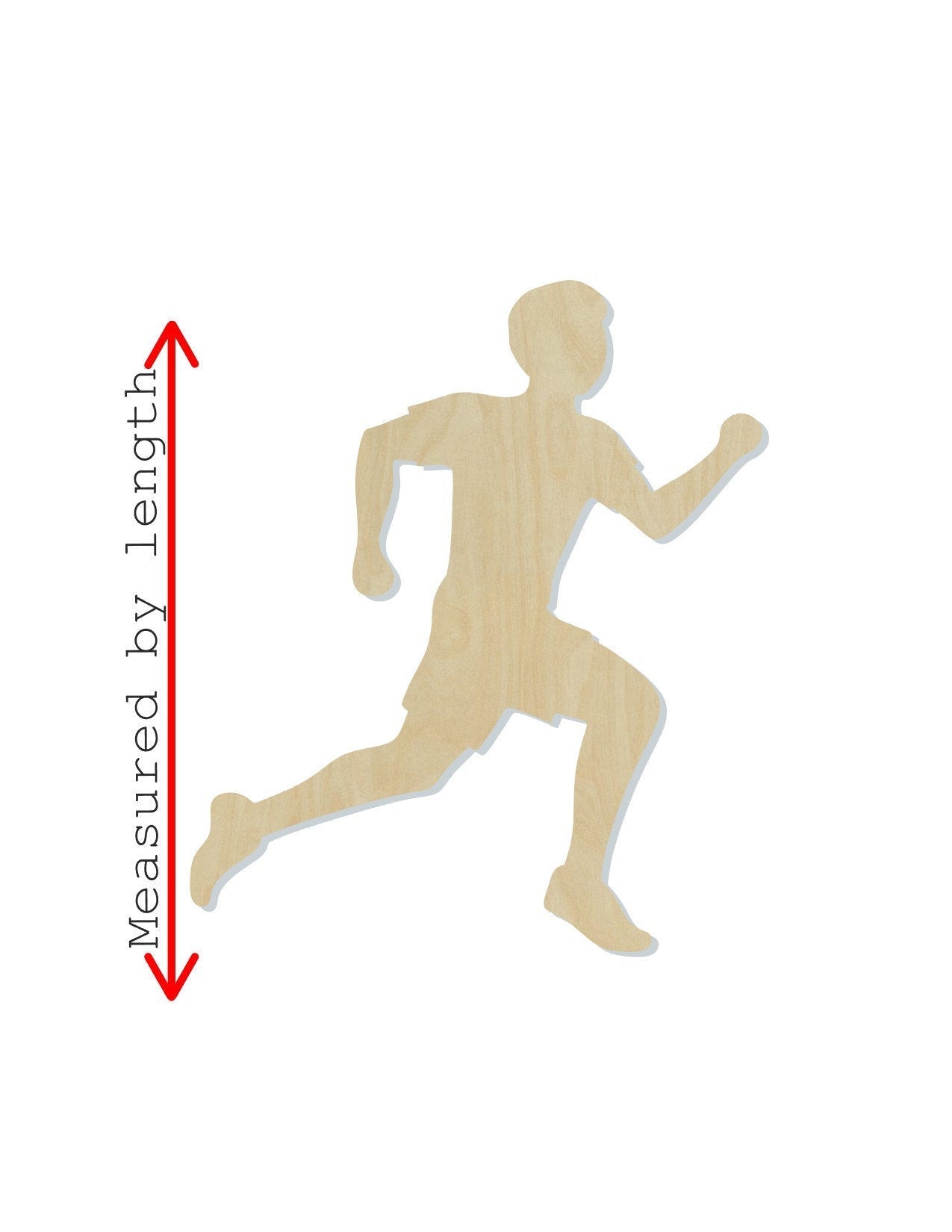 Running Man wood cutouts wood shape Jogging Cross Country DIY Paint kit #1942 - Multiple Sizes Available - Unfinished Wood Cutout Shapes