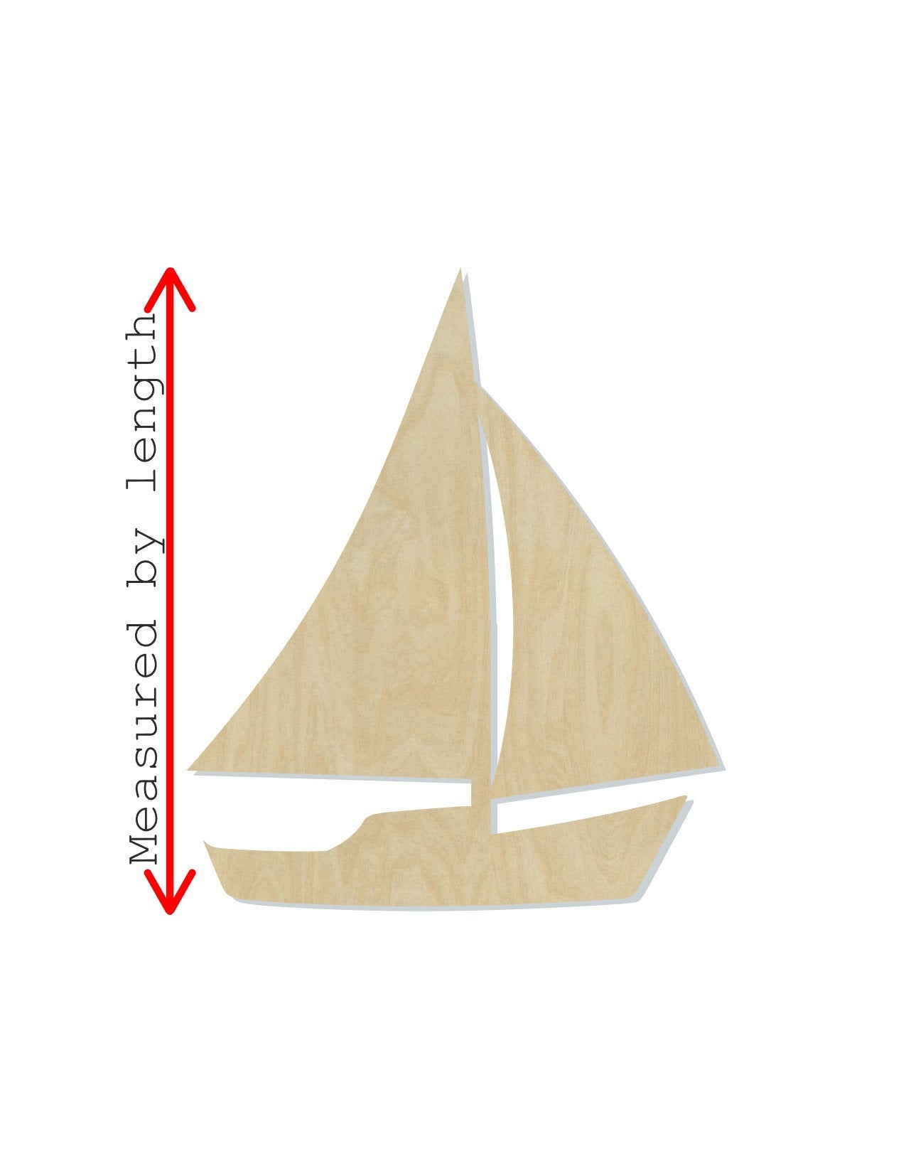 Sailboat wood shape wood cutouts Sailing Ocean Boat DIY Paint kit #1947 - Multiple Sizes Available - Unfinished Wood Cutout Shapes