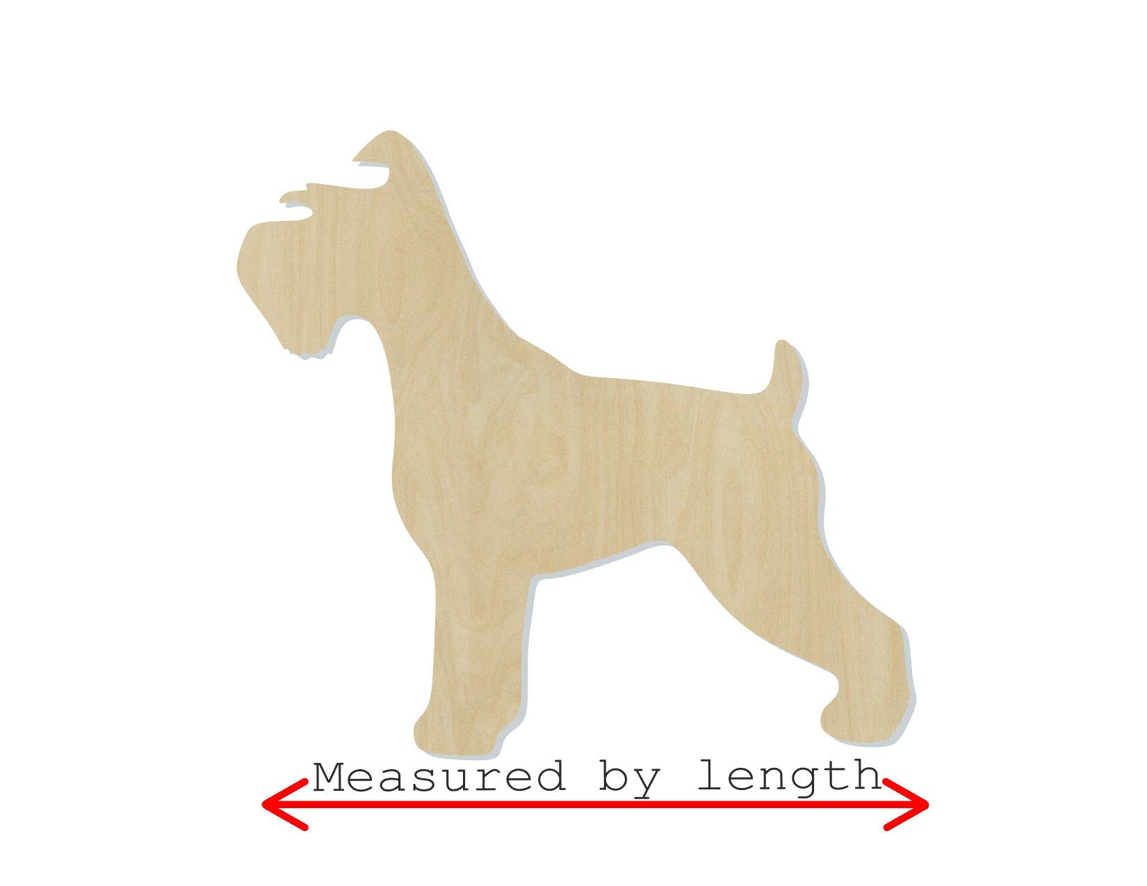 Schnauzer wood shape wood cutouts Dog cutouts animal cutouts DIY Paint kit #1966 - Multiple Sizes Available - Unfinished Wood Cutout Shapes