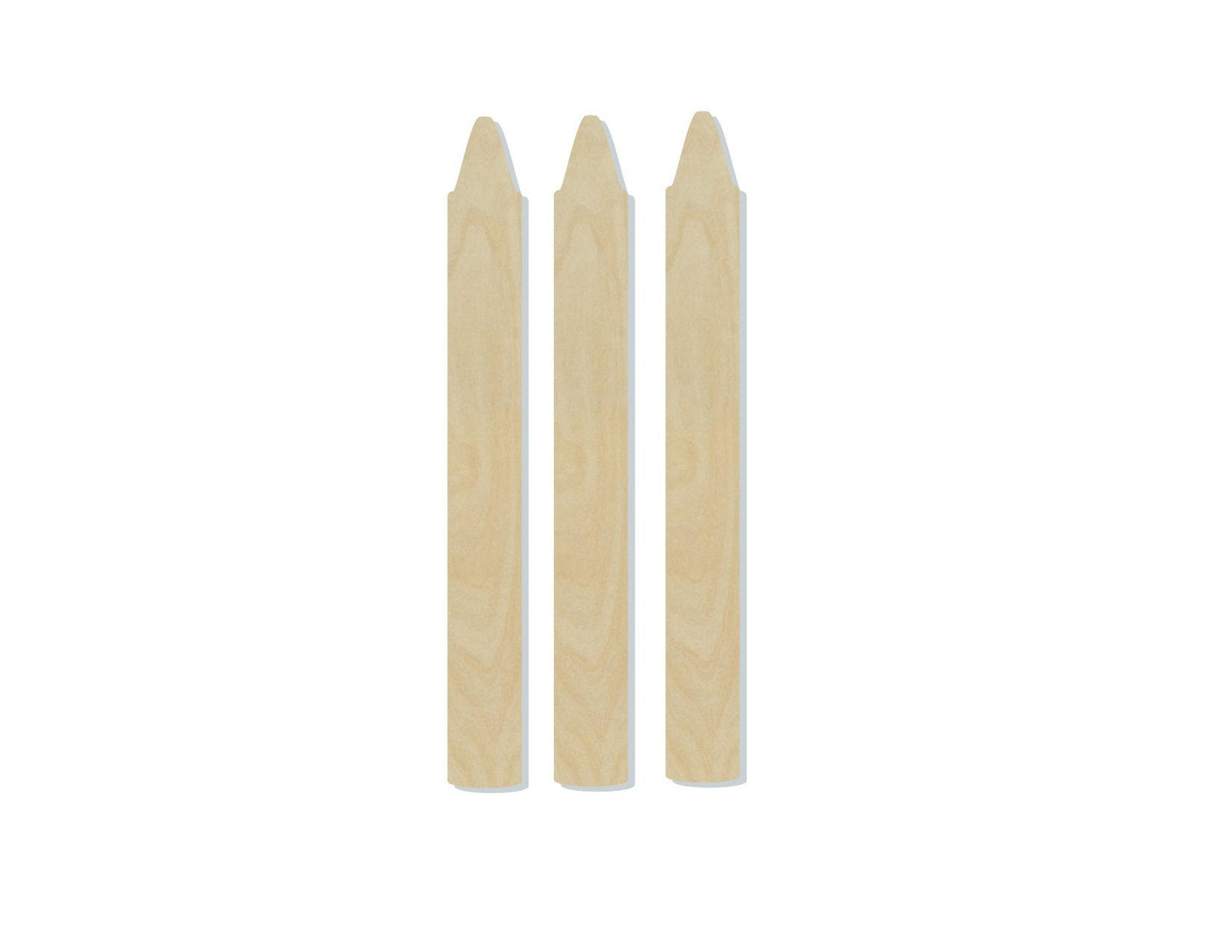 Crayons wood shape wood cutouts School Coloring DIY Paint kit #2021 - Multiple Sizes Available - Unfinished Wood Cutout Shapes