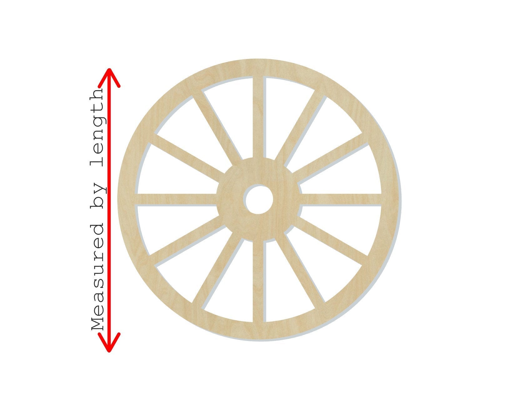 Wagon Wheel Wood Cutouts Pioneer DIY Paint History #2185 - Multiple Sizes Available - Unfinished wood Cutout Shapes