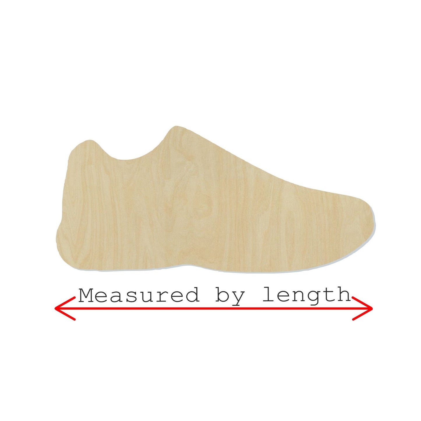 Shoe Wood Cutout #1026 - Multiple Sizes Available - Unfinished Wood Cutout Shapes