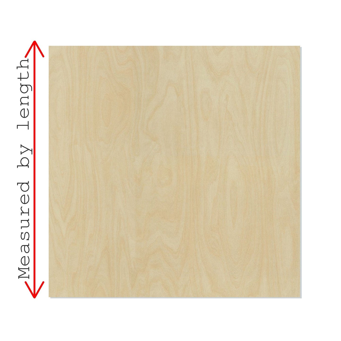 Square Wood Cutout #1030 - Multiple Sizes Available - Unfinished Wood Cutout Shapes