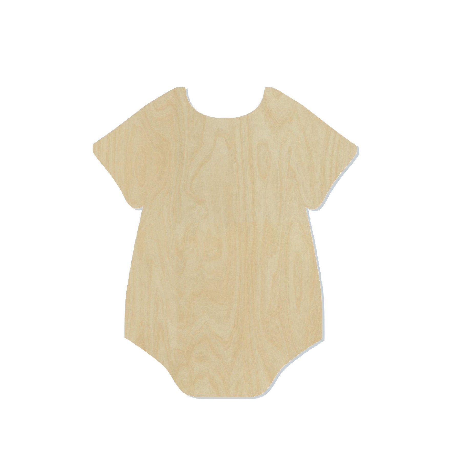 Baby Onesie Wood Cutout #1036 - Multiple Sizes Available - Unfinished Wood Cutout Shapes