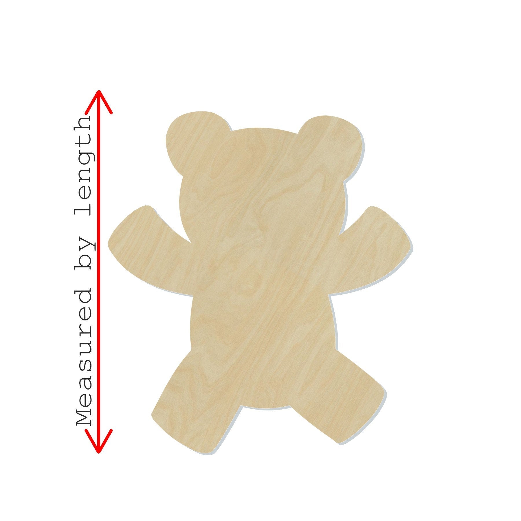 Teddy Bear Blank baby teddy  #1103 - Multiple Sizes Available - Unfinished Wood Cutout Shapes
