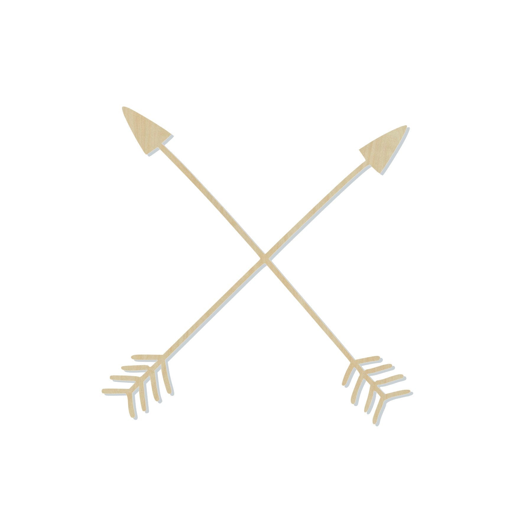 Skinny Arrow Cross Blank Tribe Love my Tribe #1108 - Multiple Sizes Available - Unfinished Wood Cutout Shapes