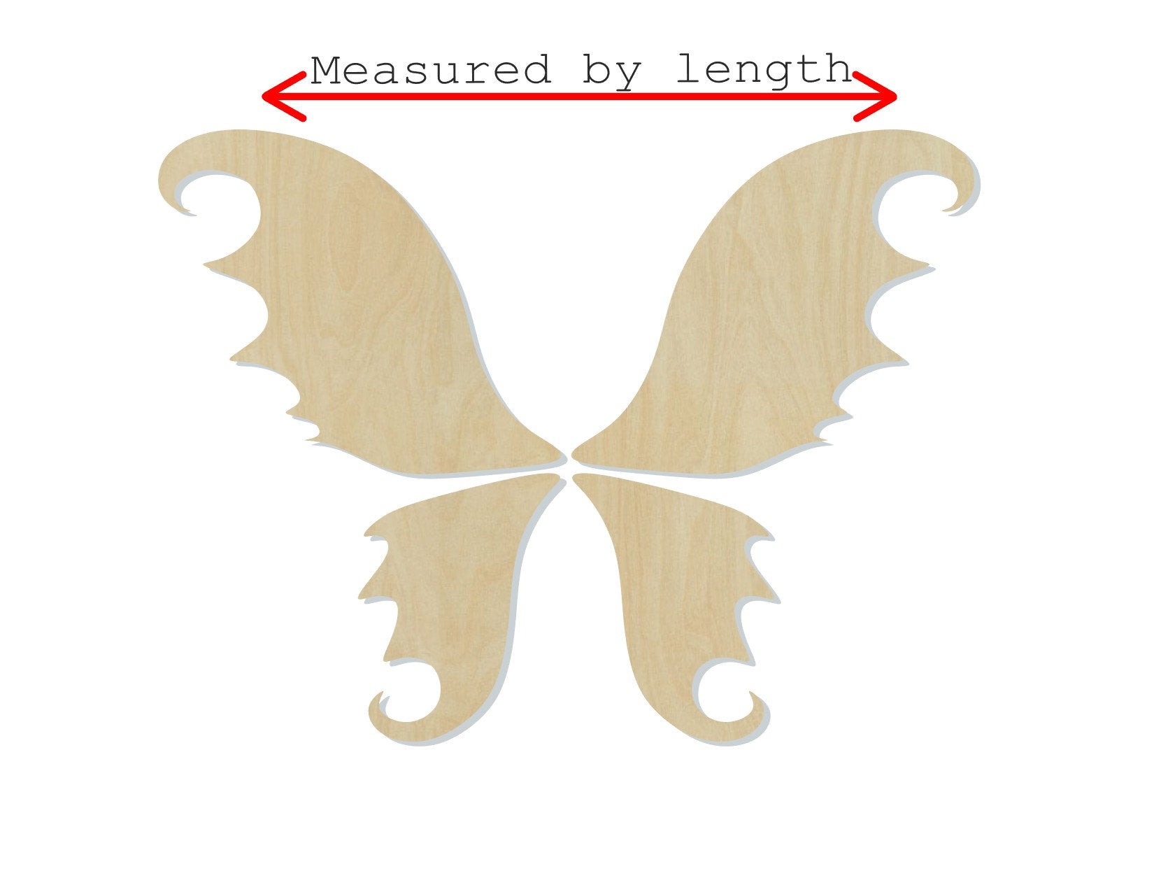 Fairy Wings Cutout Magic Fairy Dust Tooth Fairy DIY paint kit #1451 - Multiple Sizes Available - Unfinished Cutout Shapes