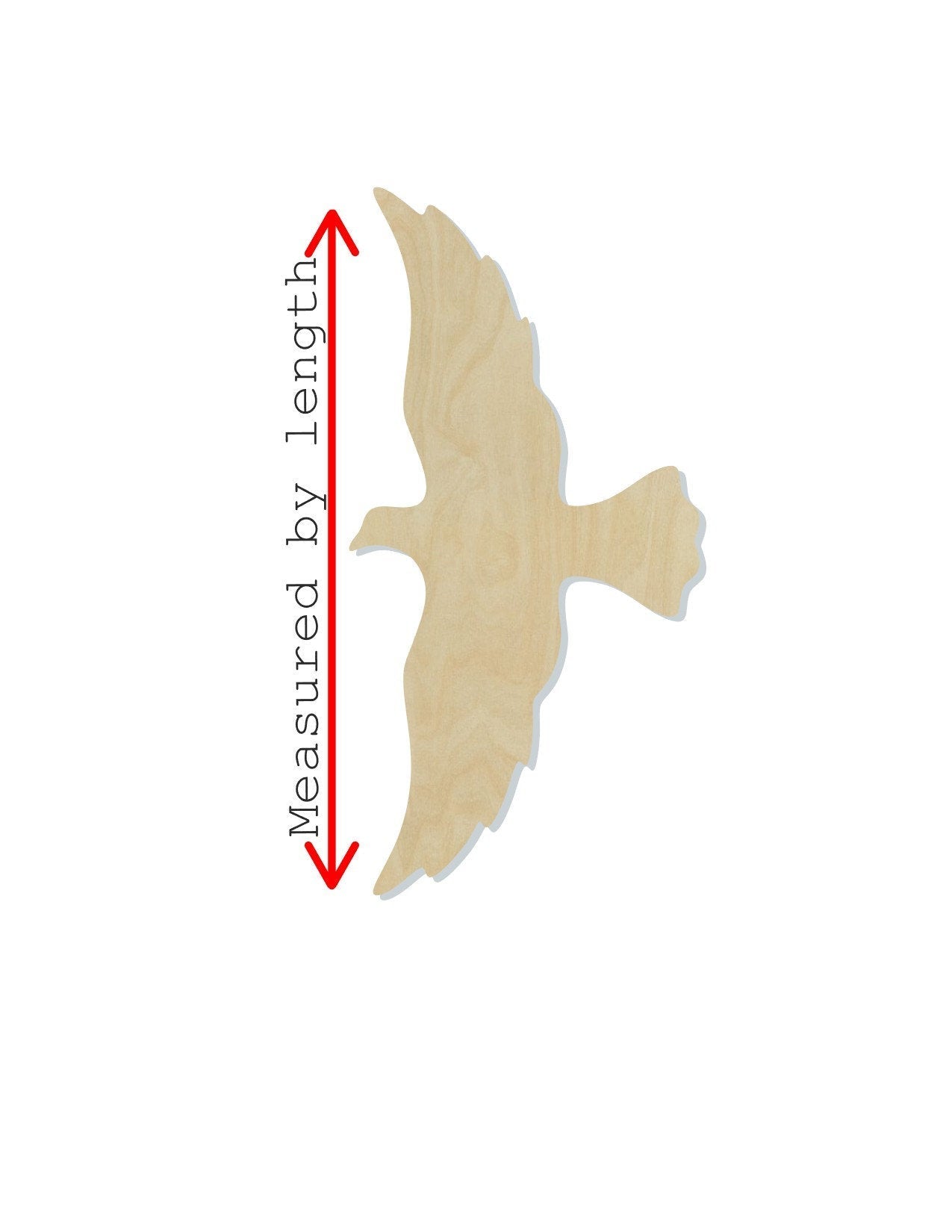 Flying Bird wood cutouts animal cutouts animal shapes DIY paint kit #1484 - Multiple Sizes Available - Unfinished Wood Cutout Shapes