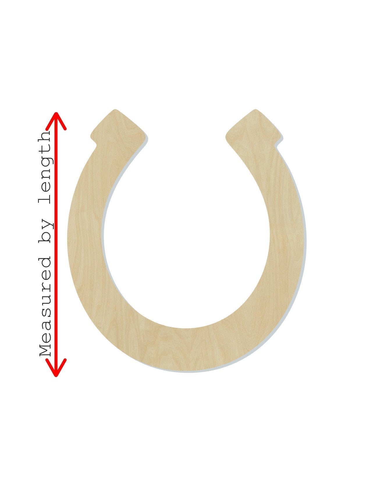Horse Shoe wood cutout wood shapes DIY Paint #1610 - Multiple Sizes Available - Unfinished Wood Cutouts Shapes