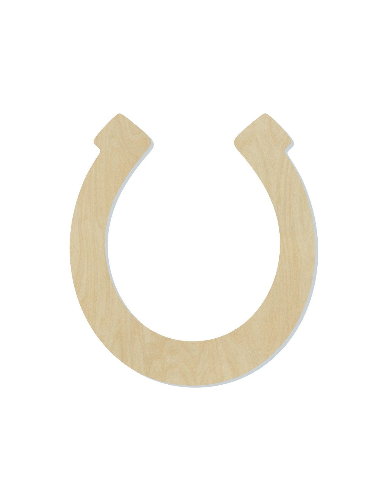 Horse Shoe wood cutout wood shapes DIY Paint #1610 - Multiple Sizes Available - Unfinished Wood Cutouts Shapes