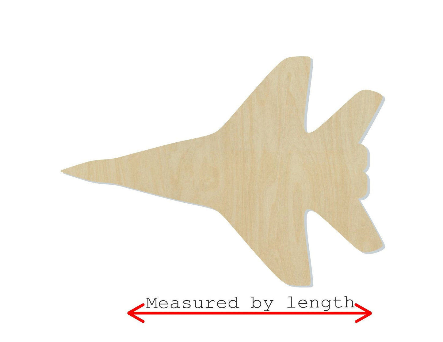 Jet wood cutouts wood shapes military Air Force Planes cutouts DIY Paint #1644 - Multiple Sizes Available - Unfinished wood Cutout Shapes
