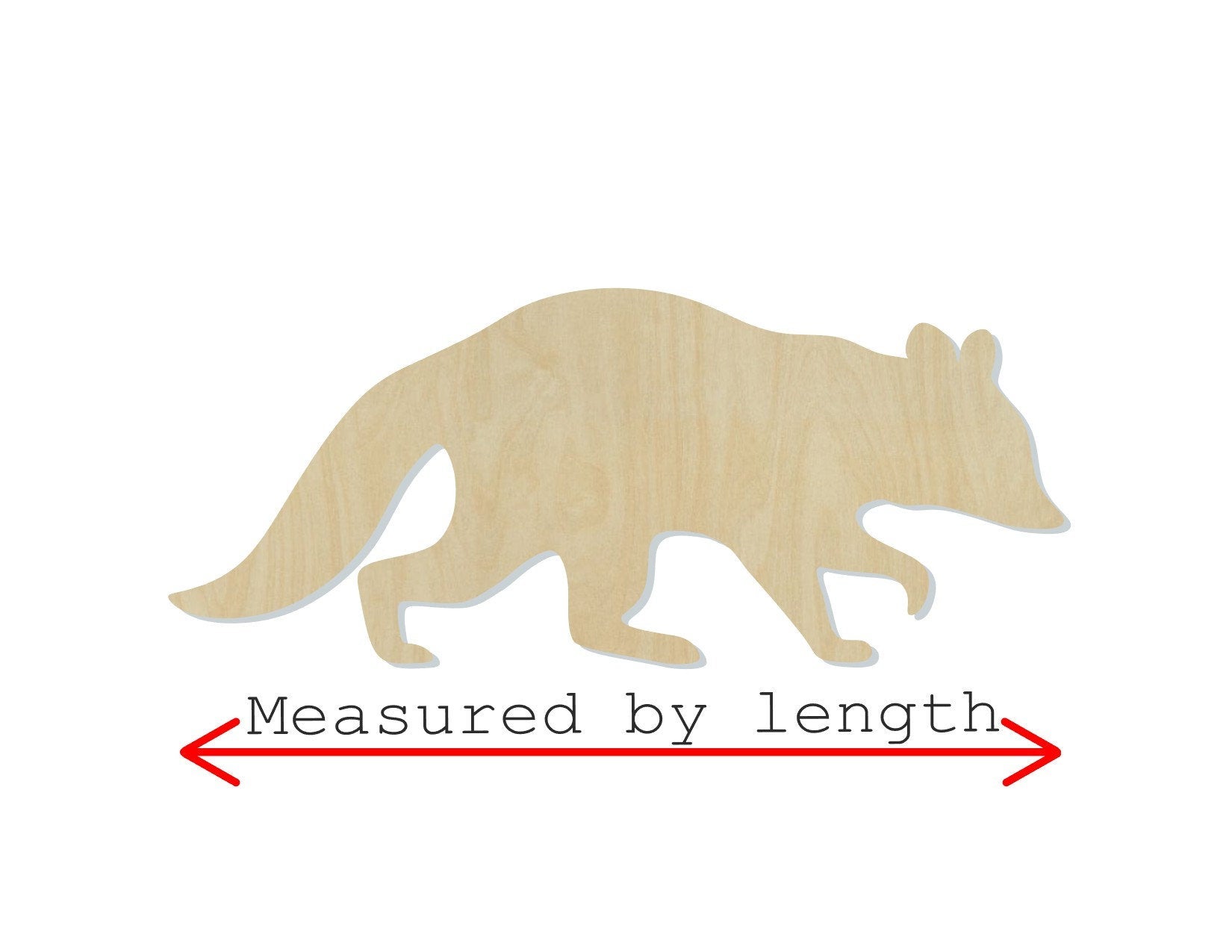 Raccoon wood shape wood cutouts animal cutouts DIY Paint kit #1904 - Multiple Sizes Available - Unfinished Wood Cutout Shapes
