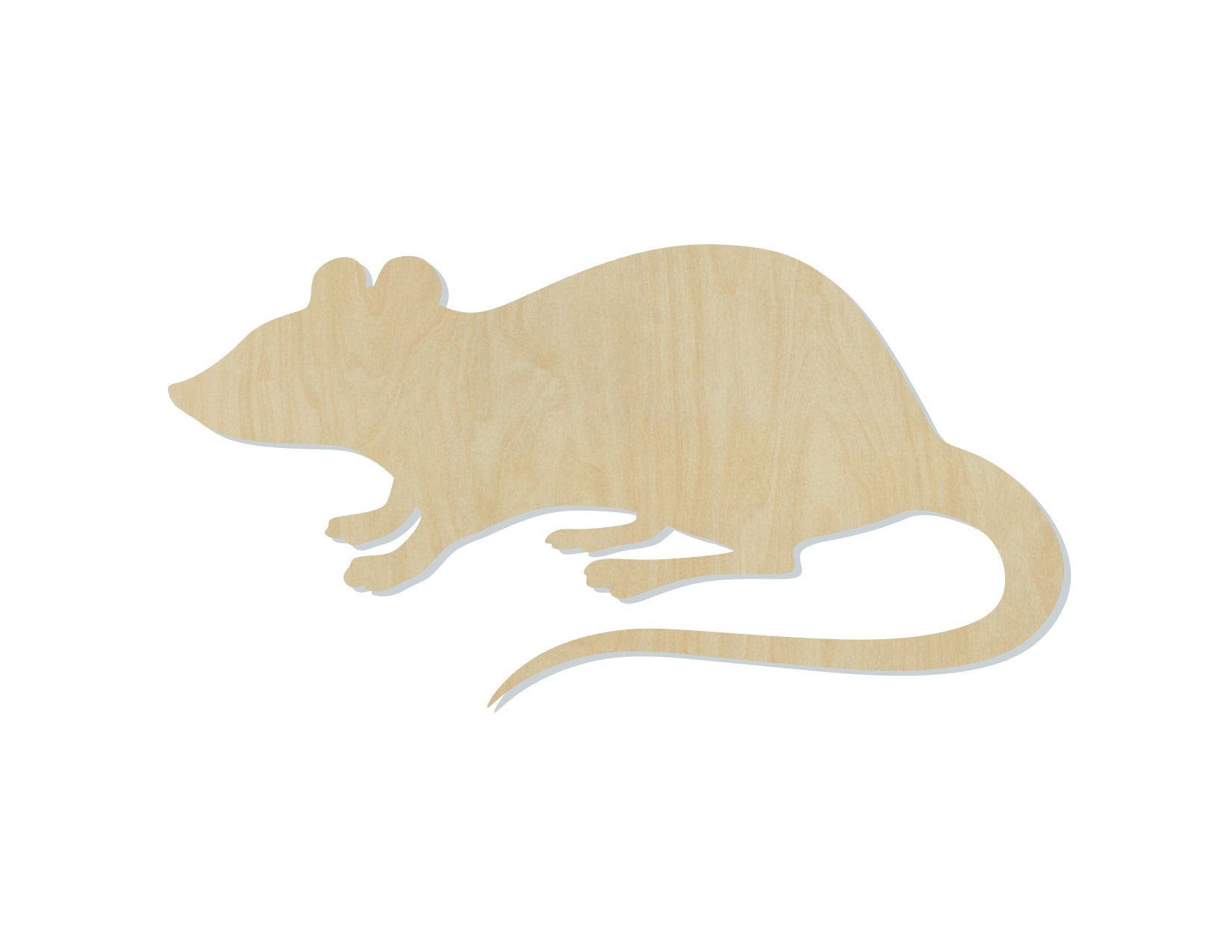 Rat wood shape wood cutouts animal cutouts animal shapes DIY Paint kit #1909 - Multiple Sizes Available - Unfinished Wood Cutout Shapes