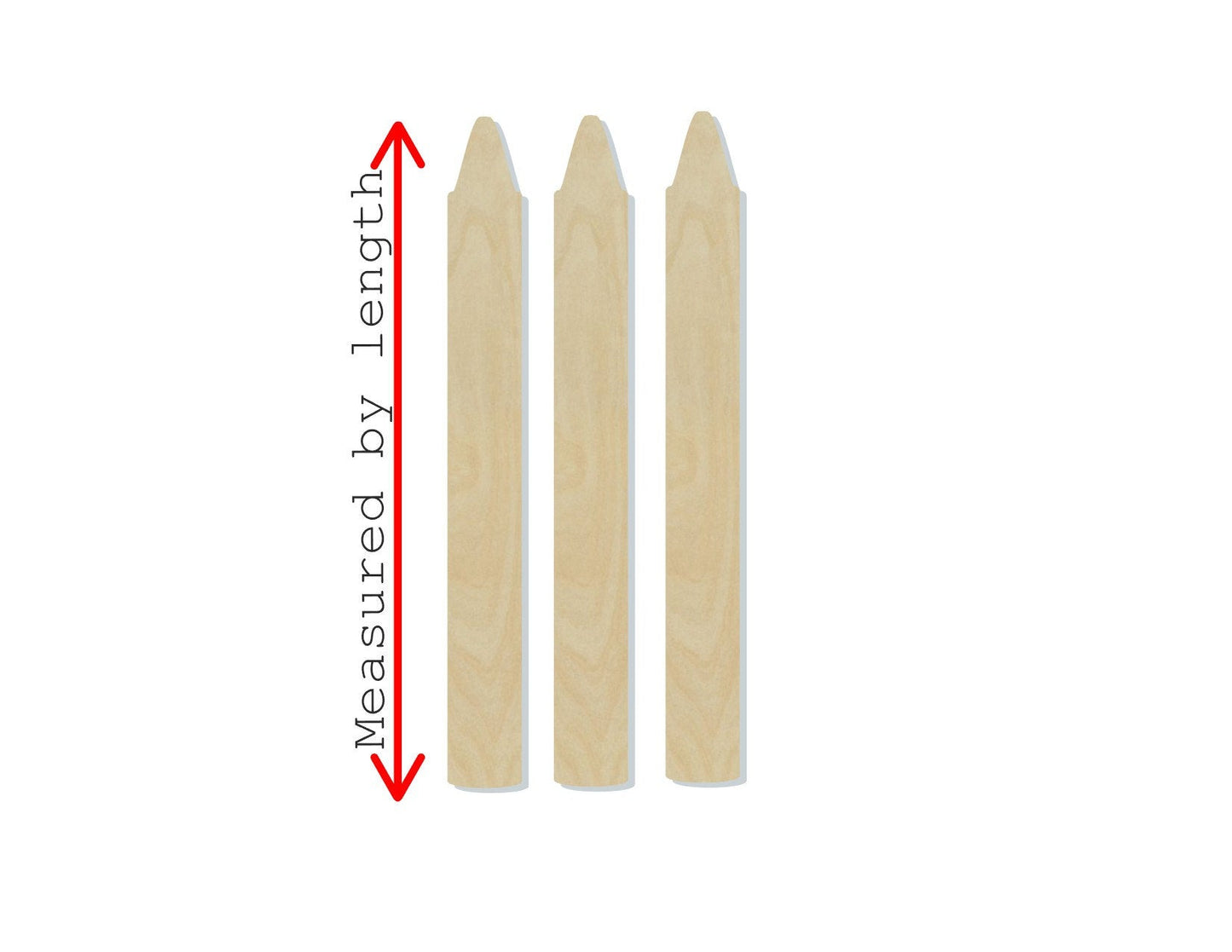 Crayons wood shape wood cutouts School Coloring DIY Paint kit #2021 - Multiple Sizes Available - Unfinished Wood Cutout Shapes