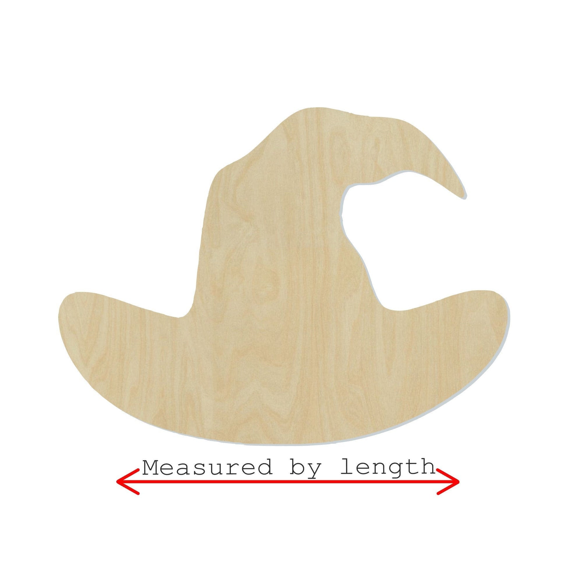 Witch Hat Wood Cutout #1032 - Multiple Sizes Available - Unfinished Wood Cutout Shapes