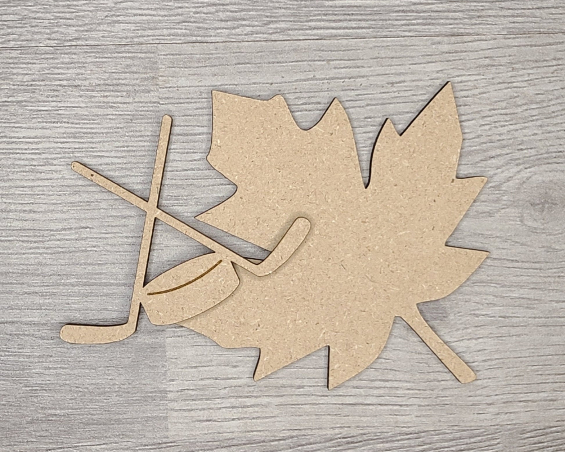 Hockey Canada Kit Canada Canadian Canada Craft Kit DIY Craft Kit #2944 - Multiple Sizes Available - Unfinished Wood Cutout Shapes