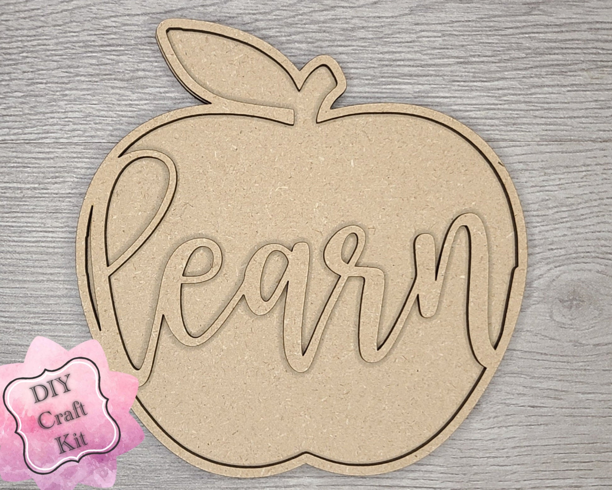 Welcome to our Classroom Interchangeable "Learn Apple" DIY Paint kit #2983 - Unfinished Wood shape cutouts